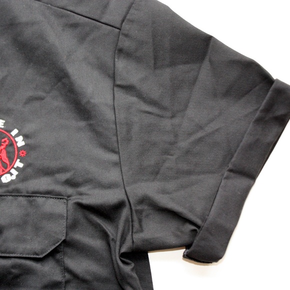 MAKE OFFER Dickies Work Shirt Button Up Made In Detroit Med. - Picture 5 of 8